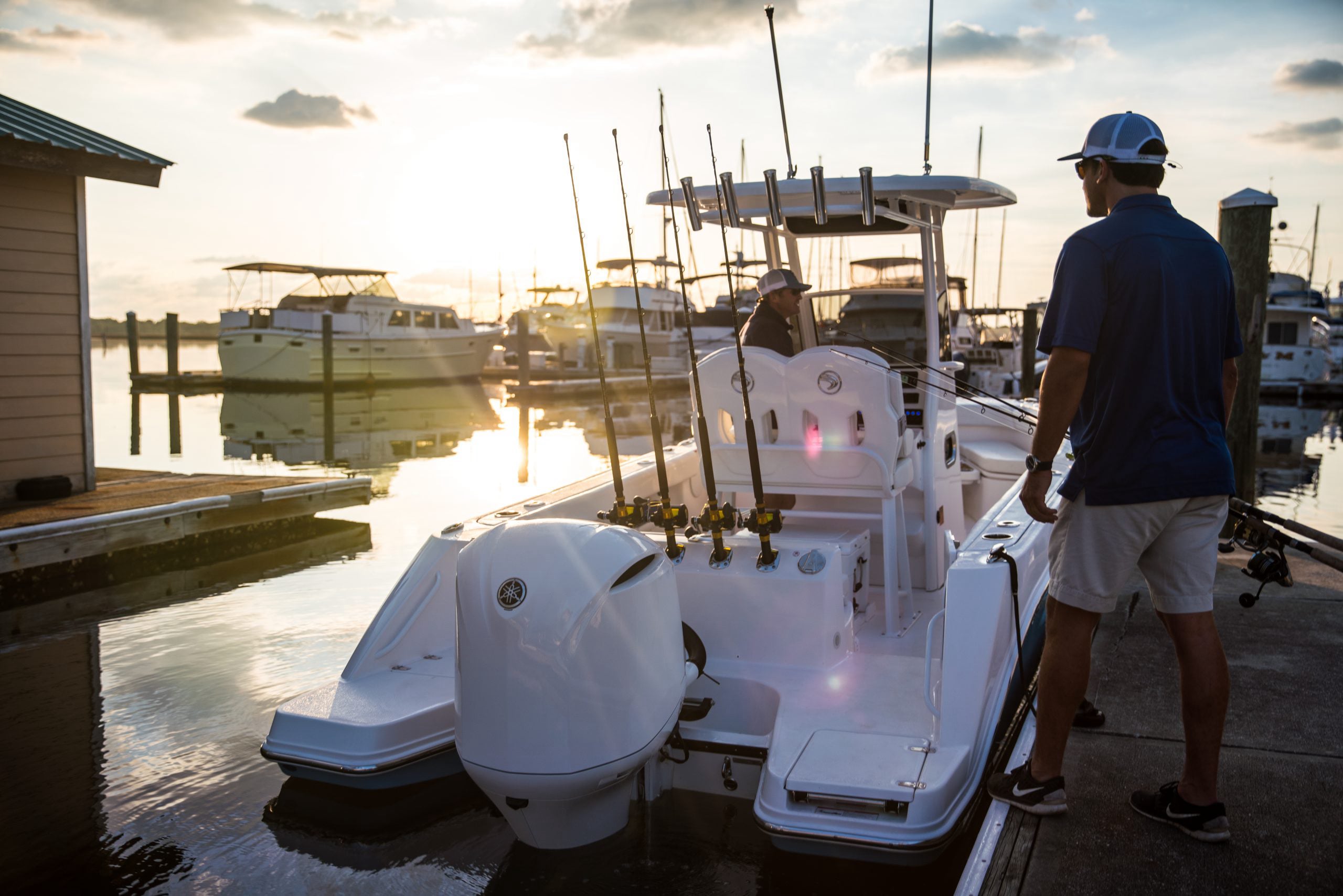 Family enjoying a day on an EdgeWater 370CC in the Whitsundays.